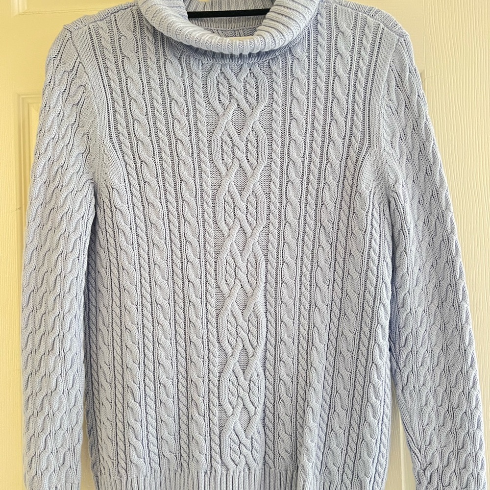 Croft & Barrow Women's Soft Gray Cowl Neck Sweater